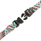 Mercano Adjustable Dog Collar - Special Design Patterns, Soft Nylon Comfortable Durable Pet Collar for Small Medium Large Dogs (M, Ethnic Green)