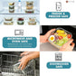 Razab 24 Pc Airtight Glass Food Storage Containers - Glass Meal Prep Containers - Freezer to Oven Safe - Steam Release Valve BPA Free - Airtight Bento Boxes - Leak Proof (12 lids & 12 Containers)