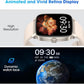 Pedometer Watch No APP/Phone Required, Waterproof Fitness Tracker Watch with Heart Rate Monitor, Large Screen with Pedometer, Sleep Tracking, Calories & Step Counter, Smart Watches for Women Men