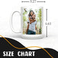Personalized Coffee Mug 15 Oz, Custom Picture Text or Logo Ceramic Mug, Customized Gift for Men & Women, Taza Personalizada with Photo and Words, Customizable Large Tea Cup | White