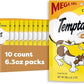 Temptations Classic Crunchy and Soft Cat Treats, Tasty Chicken Flavor, 6.3 oz. Pouch, (Pack of 10)