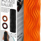 Foam Roller,High Density 15" Foam Roller, Wave Textured Massage Back Roller for Deep Muscle Massage Pilates Yoga,Fitness Exercise Roller for Whole Body Release(Orange)
