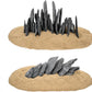 Natural Slate Stone Rocks 2 to 6 inch Aquariums Stone for Aquascaping,Terrariums,Reptile Enclosures,Paludariums, and Gardens-10lb