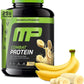 MusclePharm Combat Protein Powder, Banana Cream Flavor, Fuels Muscles for Productive Workouts, 5 Protein Sources including Whey Protein Isolate & Egg Albumin, Gluten Free, 4 lb, 52 Servings