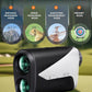 SUNPOW Golf Rangefinder with Slope -1000 Yards Range Finder with Flag Pole Locking Vibration-7X Magnification Rechargeable Golf Range Finders for Hunting