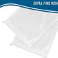 Media Bags for Aquarium - Extra Fine Mesh Bag - 10 PCS Fine Mesh Reusable Nylon Net Filter Bags with Plastic Zipper for Extra Fine Resins Filter, 7.9 x 5.5 Inch