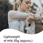 nwm GO Wireless On-Ear Speakers (Open Ear Earphones) Sound Leakage suppressed (PSZ Technology - Bone Conduction Alternative) Designed in Japan | Fog Black