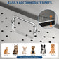 Stainless Steel Dog Washing Station - Dog Bath Tub for Large, Medium, Small Dogs, Pet Grooming Tub with Ramp, Non-Slip Grate, Shower, Soap Box, Faucet, Drain for Home & Outdoor （Right RAMP, 50"）
