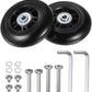 uxcell Replacement Luggage Wheels 80x24mm Suitcase Wheel Repair Kits Include 2 PU Bearing Wheels & Washers, Wrenches & Axle Screw for Trolley Bag, Inline Skate and Caster Board