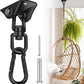 Hammock Hanging Kit, Porch Swing Hanging Kit 1200 Lb Capacity, Hammock Ceiling Hooks Heavy Duty 360°Rotating Hanging Swing Chair Hardware for Hammock Chair Stand, Porch, Yoga, Gym
