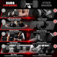 PAPABABE Hex Dumbbell Set with Rack, Rubber Encased Free Weight with Weight Storage Racks, Multiple Weight Options for Home Gym and Fitness