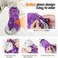 Purrfect Recovery Suit for Cats - Abdominal Wound Protection, Cone Alternative, Purple L