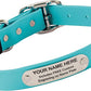 Biothane Custom Dog Collar – Waterproof, Stink-Proof Personalized Collar with Name & Phone Number – Durable, Many Sizes and Colors – Assembled in USA (Sky Blue)