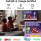 JREN Kids Table 10.1" ｜Android 14 Tablet for Kids｜64GB Storage｜Octa-Core｜WiFi ｜Cameras｜Parental Control｜Kids Content｜Case Included Great Gift for Children Ages 3-12 Years Old Purple