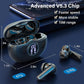 A10 Pro Wireless Earbuds, Bluetooth 5.3 Headphones HiFi Stereo 50H Playback LED Digital Display Ear Buds with ENC Noise Canceling Headset, IPX7 Waterproof Earphones for Gym/Running/Work