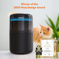 AIRROMI Air Purifier for Bedroom Home,HEPA Filter,Covers Upto 549 Ft²,Quiet 360°intake Air Cleaner with Fragrance ponge for Better Sleep,Night Light,Filters Smoke,Pet Dander,Allergies,Dust,A2005 Black