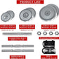 VIVITORY Fitness Dumbbells Set, Adjustable Weight Sets up to 11/22/44/66/110 lbs, with Metal Connecting Rod Used As Barbell, Chromed Weights, Hardcover Gift Box, Home Gym Work Out Training Equipment