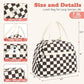 FlowFly Lunch Bag for Women Insulated Lunch Box Corduroy Lunch Tote Cooler for Travel Work Picnic,Corduroy Plaid Coffee