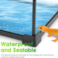 Mini Reptile Glass Terrarium 8"x8"x12" Durable Reptile Habitat Tank with Heat Resistant Aluminum Alloy Frame, Single Swinging Doors for no Jam by Sand and Other Debris