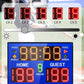 Basketball Digital Scoreboard with Remote,Battery Powered Portable Tabletop Electronic Scoreboard with 75dB Buzzer,Countdown Timer & Score for Games