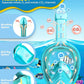 QingSong Kids Snorkel Mask Full Face, Snorkeling Set with Camera Mount, Foldable 180 Degree Panoramic View Snorkeling Gear Anti-Fog Anti-Leak