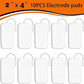10PCS TENS Unit Replacement Pads 2x4, Reusable Electrodes for Muscle Stimulator Machine, Compatible with AUVON TENS, TENS 7000, Etekcity Tens Unit