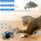 Interactive Cat Toy Ball with Remote Control, Automatic Moving & Rolling Cat Feather Toy, USB Rechargeable, Motion Activated Remote Control Cat Toy for Indoor Cats (Blue)