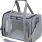 Airline Approved Soft Sided Pet Carrier for Small and Medium Dogs, Cats, and Puppies (Up to 15 lbs), Collapsible Portable Travel Bag for Dogs Cats (Grey)