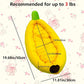 Bunny Bed,Rabbit Bed,Thick&Soft with Removable Mat,Machine Washable Guinea Pig Cushion,Cozy Bunny Plush House,Warm Small Animal Sleeping Beds(Yellow Banana Shape-M)
