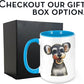 Personalized Coffee Mug, Custom Photo Caricature Gift, Funny Customized Coffee Gift for Men & Women, Custom Mugs with Pictures, Light Blue 15oz Customized Ceramic Tea Cup