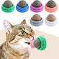KIMOBER 6 Pack Catnip Ball for Cats,Edible Kitten Chew Toys with Catnip Silvervine Gall Fruit Flavors for Cats Lick Dental Teeth Cleaning Cats Wall Treats
