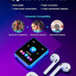 MP3 Player with Bluetooth 5.0 Portable HiFi Lossless Sound MP3 Music Player and FM Radio Recorder E-Book 2.4 inch Screen Maximum Support 128GB（Blue）