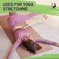 Slim Panda Yoga Strap for Stretching,Cotton Yoga Strap with Adjustable D-Ring Buckle,Non-Elastic Yoga Belt for Pilates,Gym Workouts,Physical Therapy,Improve Flexibility