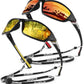 Polarized Sports Sunglasses for Men Women,Fishing Driving Rectangular Goggles UV400 Protection
