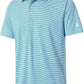 Mens Golf Shirt Moisture Wicking Dry Fit Performance Sport Short Sleeve Striped Golf Polo Shirts for Men