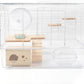 BUCATSTATE Hamster Cage 3-Level with Accessories, Includes Free Exercise Wheel, Water Bottle, Food Bowl & Hamster Hideout, Large Hamster Cage for Dwarf Hamster, Mice, Degus (24.4" L*13.7 "W*16.9" H)