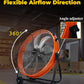 VENTISOL 24 Inch Industrial Floor Drum Fan, 9500 CFM Heavy Duty Floor Fan with 8 Blades, 3-Speed High Velocity Shop Fan, Metal Fans for Warehouse, Patios, Garage