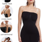 SHAPERX Strapless Shapewear Dress for Women Tummy Control Seamless Full Body Shaper Slip with Removable Straps
