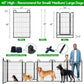 Dog Playpen Outdoor 32 Panels Heavy Duty Dog Fence 40" Height Anti-Rust with Doors Portable for RV Camping Yard, Total 71FT, 406 Sq.ft, Snowy Black