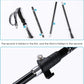 Trekking Poles - Aluminum 7075 Adjustable Walking Sticks with Quick Locks, Expandable to 53", Ultralight for Hiking, Camping, Mountains (Set of 2)
