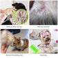 Flea and Lice Comb for Cats and Dogs - 2-in-1 Metal Round Smooth Teeth Pet Grooming Comb - Tear Stain and Mucus Crust Remover - Removes Floating Hair, Tangles, Dander (Green)