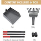 Heeyoo Dog Pooper Scooper, Dog Poop Tray and Rake Set, Pet Waste Removal Scoop with Long Adjustable Sectional Stainless Handles, 2 Pieces