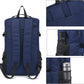 Kalesi Gym Duffle Bag Backpack 4-Way Waterproof with Shoes Compartment for travel Sport Hiking laptop (dark blue)