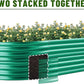Land Guard 8×4×1 ft Green Raised Garden Bed, Garden Raised Bed, Above Ground Flower Bed for Vegetables, Flowers, Herbs（Green）…