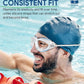 Swim Goggles, Polarized Adult Swimming Goggles Bungee Strap No Hair Pulling Anti-fog Pool Goggles for Men Women