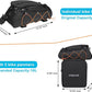MOSISO Bike Rack Bag with 2 Removable Panniers, Waterproof Bike Trunk Cooler Storage Handbag Insulated Bicycle Rear Seat Pouch, Bicycle Storage Saddle Shoulder Bag Cycling Luggage Pouch, Black