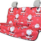 Back Seat Cover for Car Trucks Van SUV,Waterproof Rear Bench Towel Seat Covers for Dogs and Kids,Automotive Backseat Protector (Santa Claus)