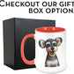 Personalized Coffee Mug, Custom Photo Caricature Gift, Funny Customized Coffee Gift for Men & Women, Custom Mugs with Pictures, Orange 15oz Customized Ceramic Tea Cup