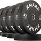 XMark Viper Half Power Rack Home Gym System, Complete with Squat Rack, Adjustable Weight Bench, Catahoula Olympic Barbell, and Bumper Plate Weight Set