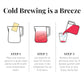 The Republic of Tea – Cold Brew Hibiscus Tangerine Yuzu Iced Tea, Large Herbal Iced Tea Pouches, Steeps Six One-Quart Pitchers